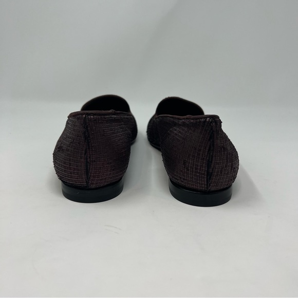 AGL Metallic Leather Flats Shoes Women Size 6 Holiday Winter Work Travel - Picture 7 of 8